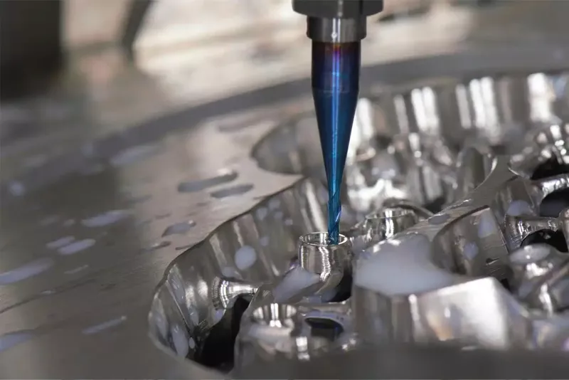 How are aerospace parts manufactured using CNC machining?